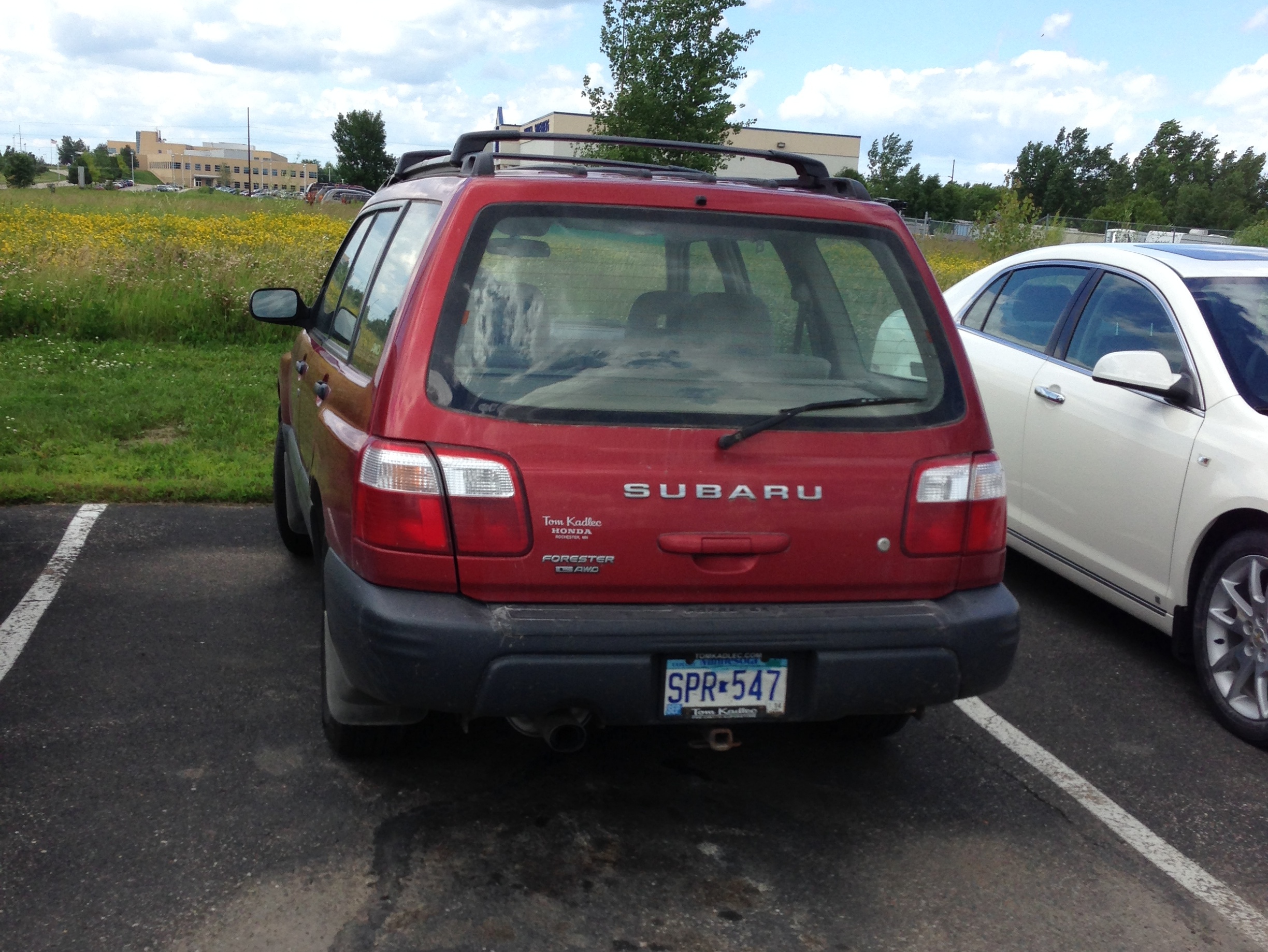 Red 2002 Subaru Forester