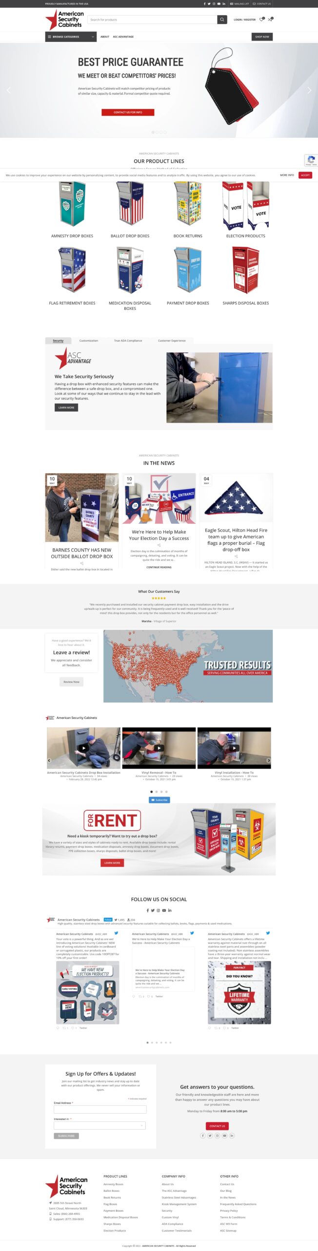 American Security Cabinets Homepage